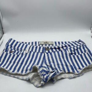 Hollister California Ladies Striped Shorts Size 27 Waist